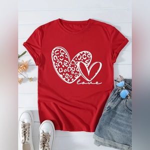 NWT Heart Print T-Shirt
